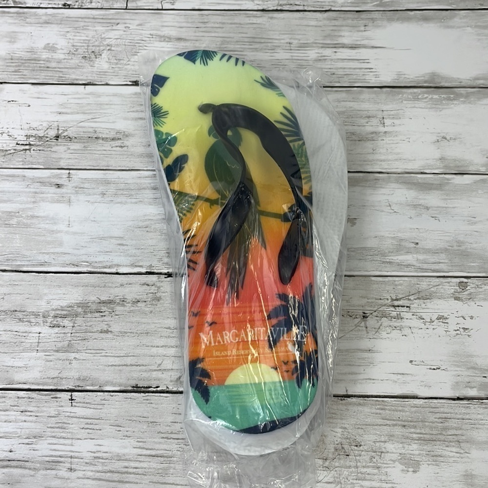 MARGARITAVILLE FLIP FLOPS SZ L NEW in package - Picture 2 of 4
